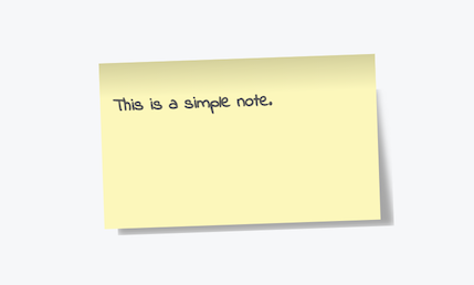 Notes can be rendered as post-it notes.