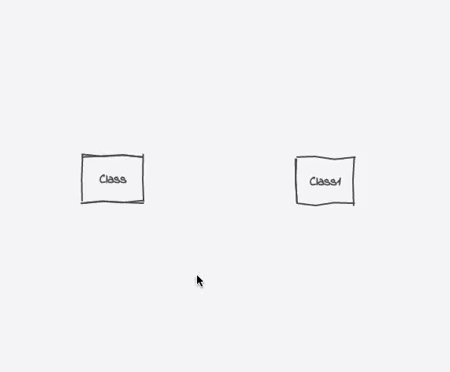 Dragging a connection from the center point will create a link that automatically chooses the best suitable docking side.